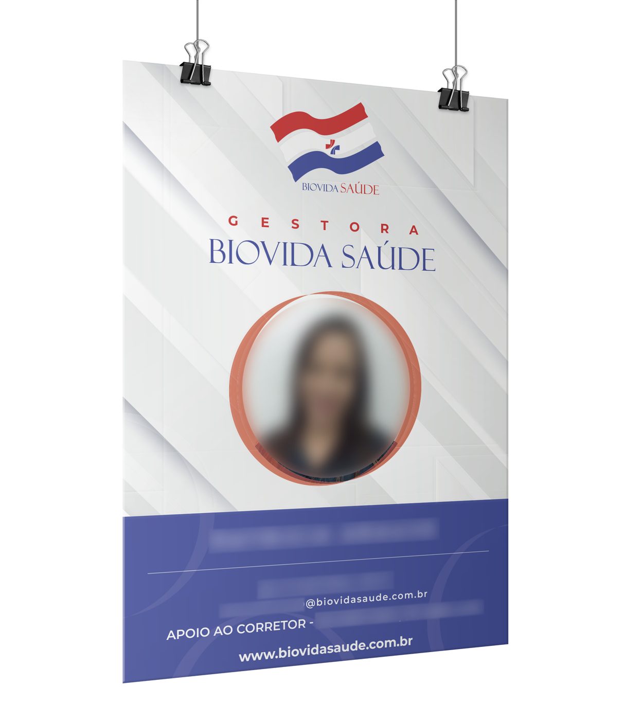 Cartaz de apresentação de gestora Biovida Saúde