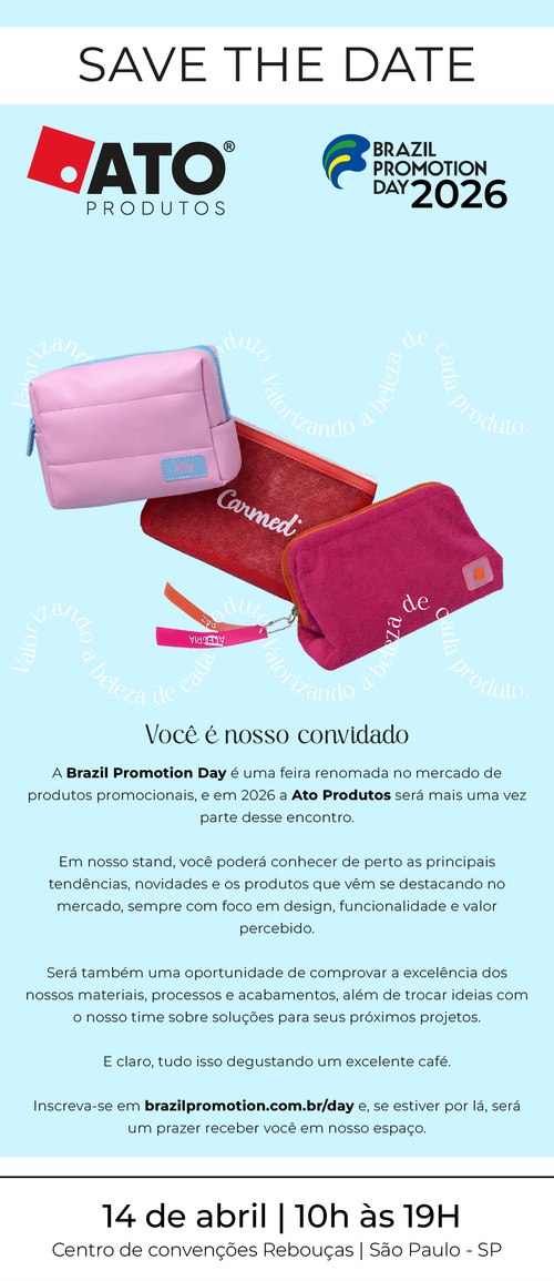 Convite Save the date por e-mail para o Brazil Promotion Day 2026
