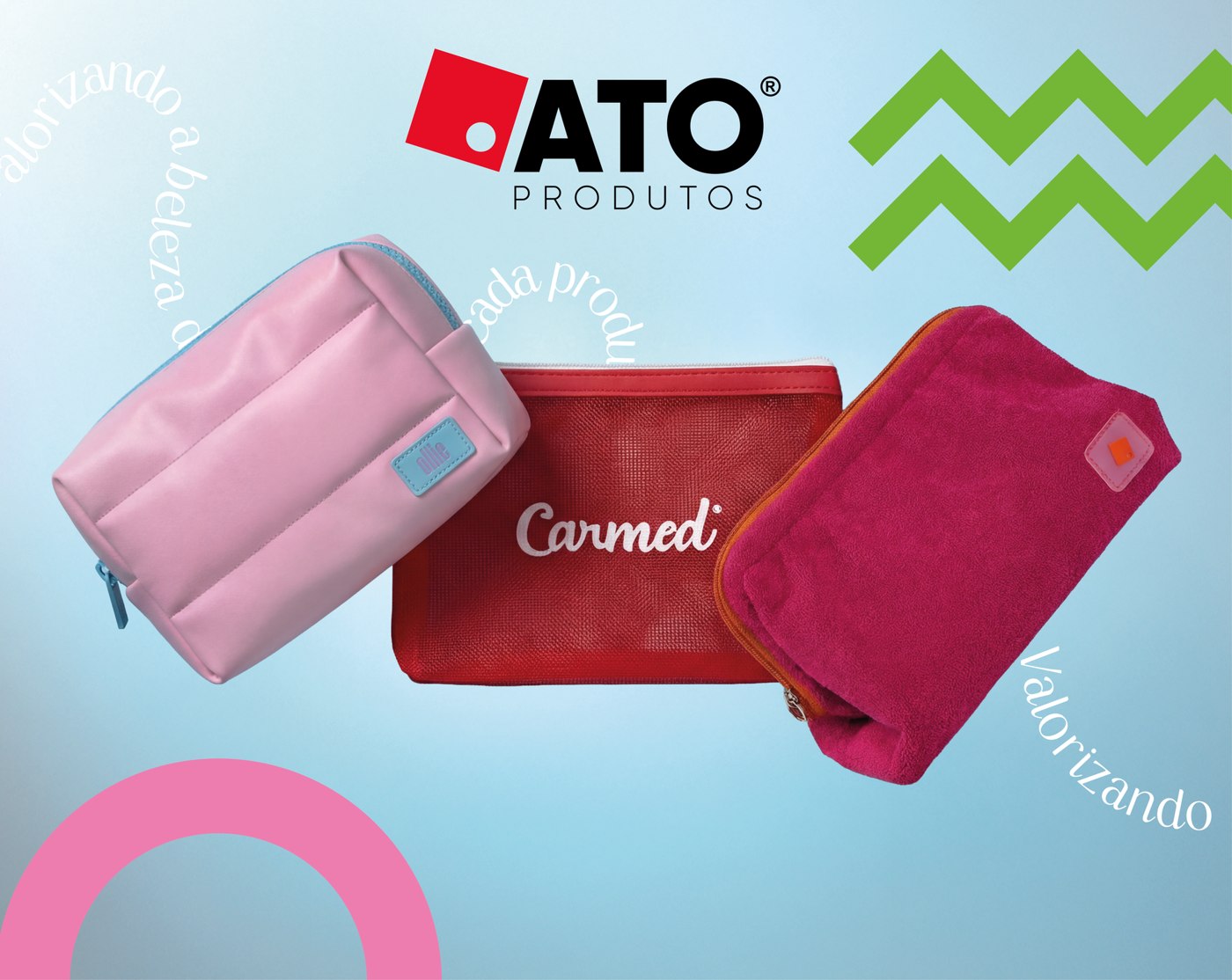Painel do estande com o conceito Valorizando a beleza de cada produto