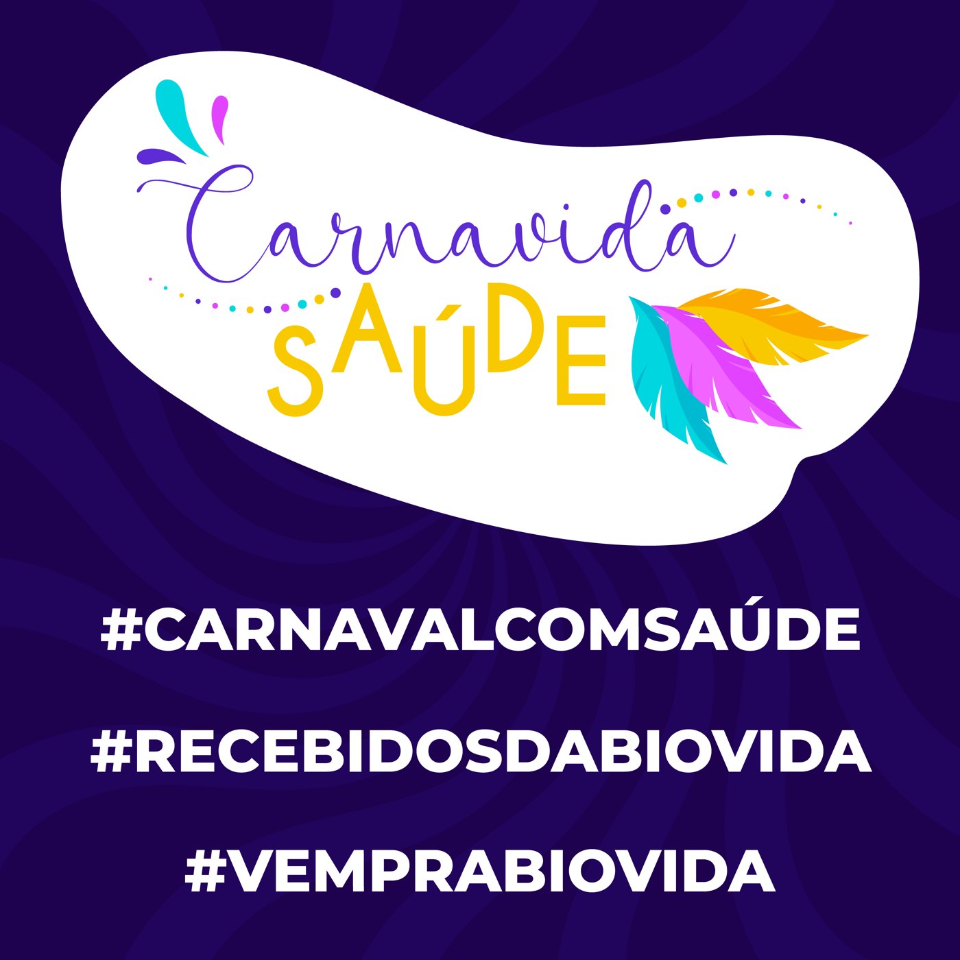 Post Carnavida Saúde com as hashtags #CarnavalComSaúde, #RecebidosDaBiovida e #VemPraBiovida