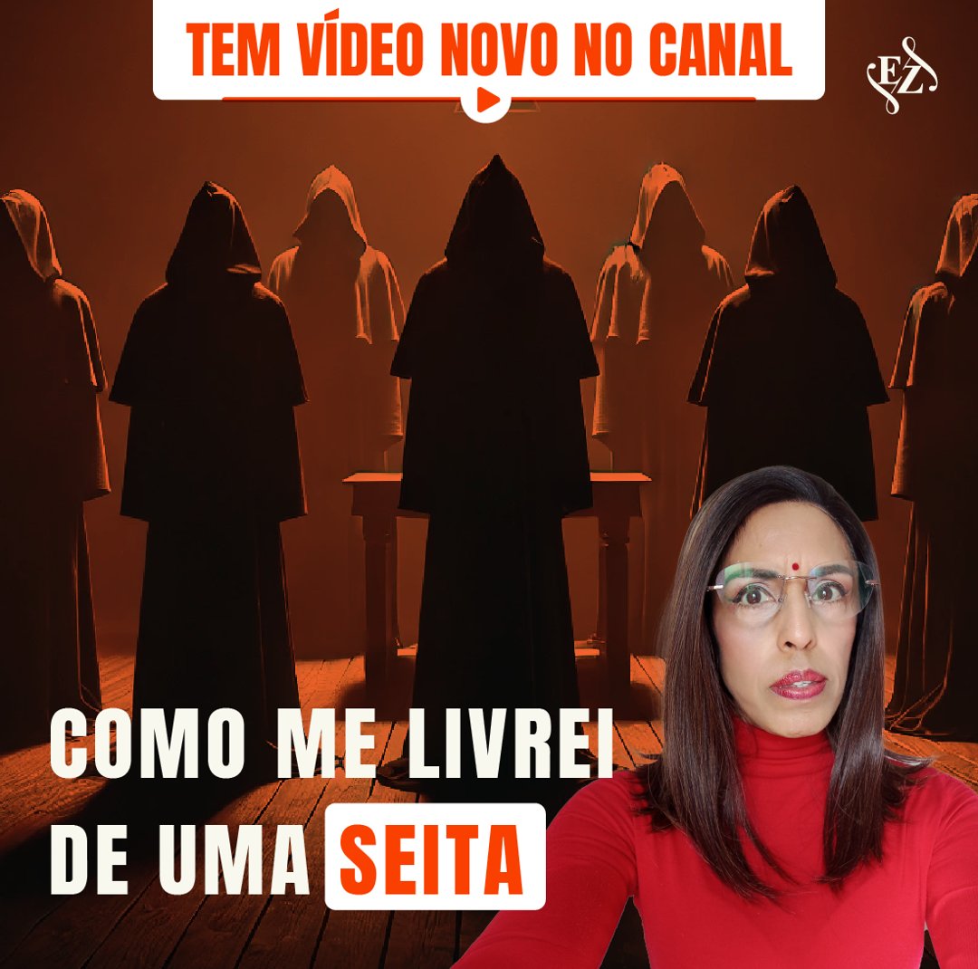 Post de vídeo novo no canal: Como me livrei de uma seita