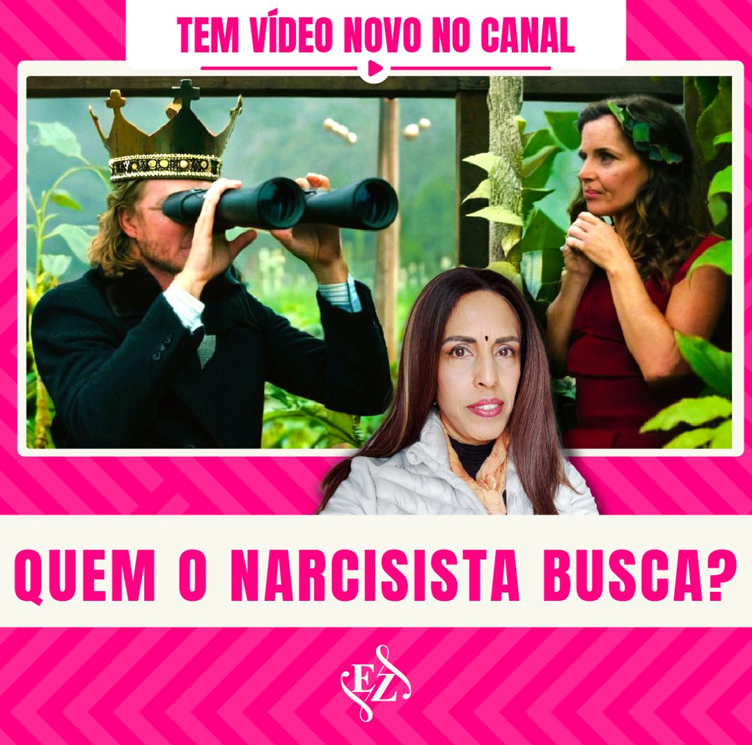 Post de vídeo novo no canal: Quem o narcisista busca?