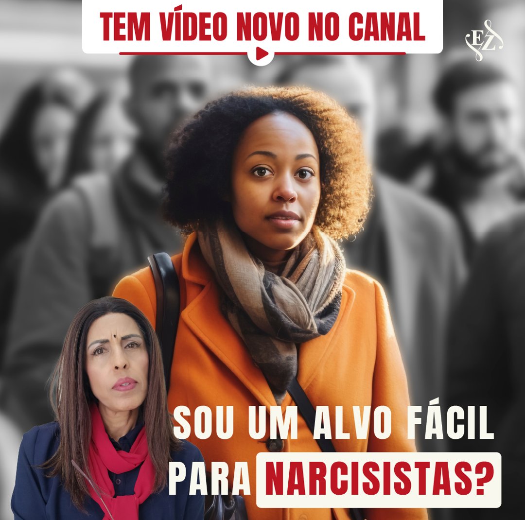 Post de vídeo novo no canal: Sou um alvo fácil para narcisistas?