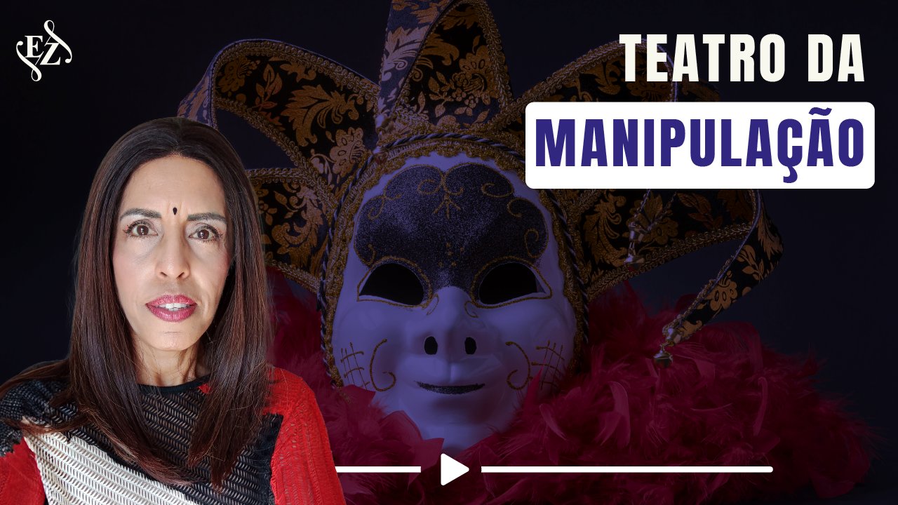 Thumbnail do YouTube: Teatro da manipulação
