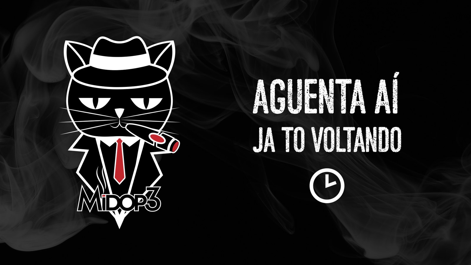 Tela da live Midop3: Aguenta aí, já tô voltando