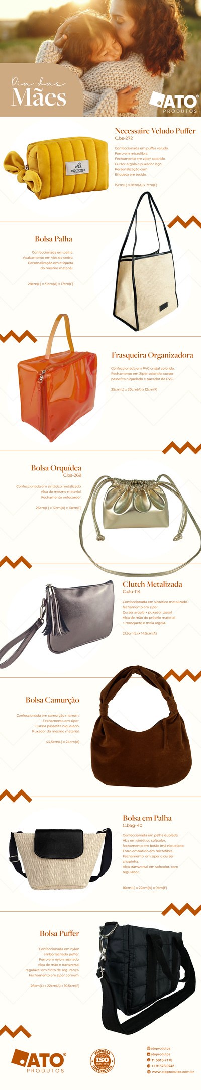 Newsletter Dia das Mães da ATO Produtos, segunda edição