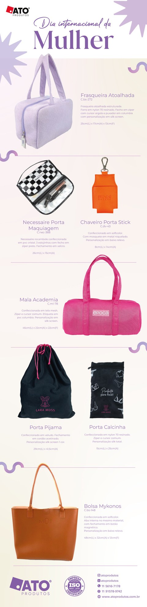 Newsletter Dia Internacional da Mulher da ATO Produtos