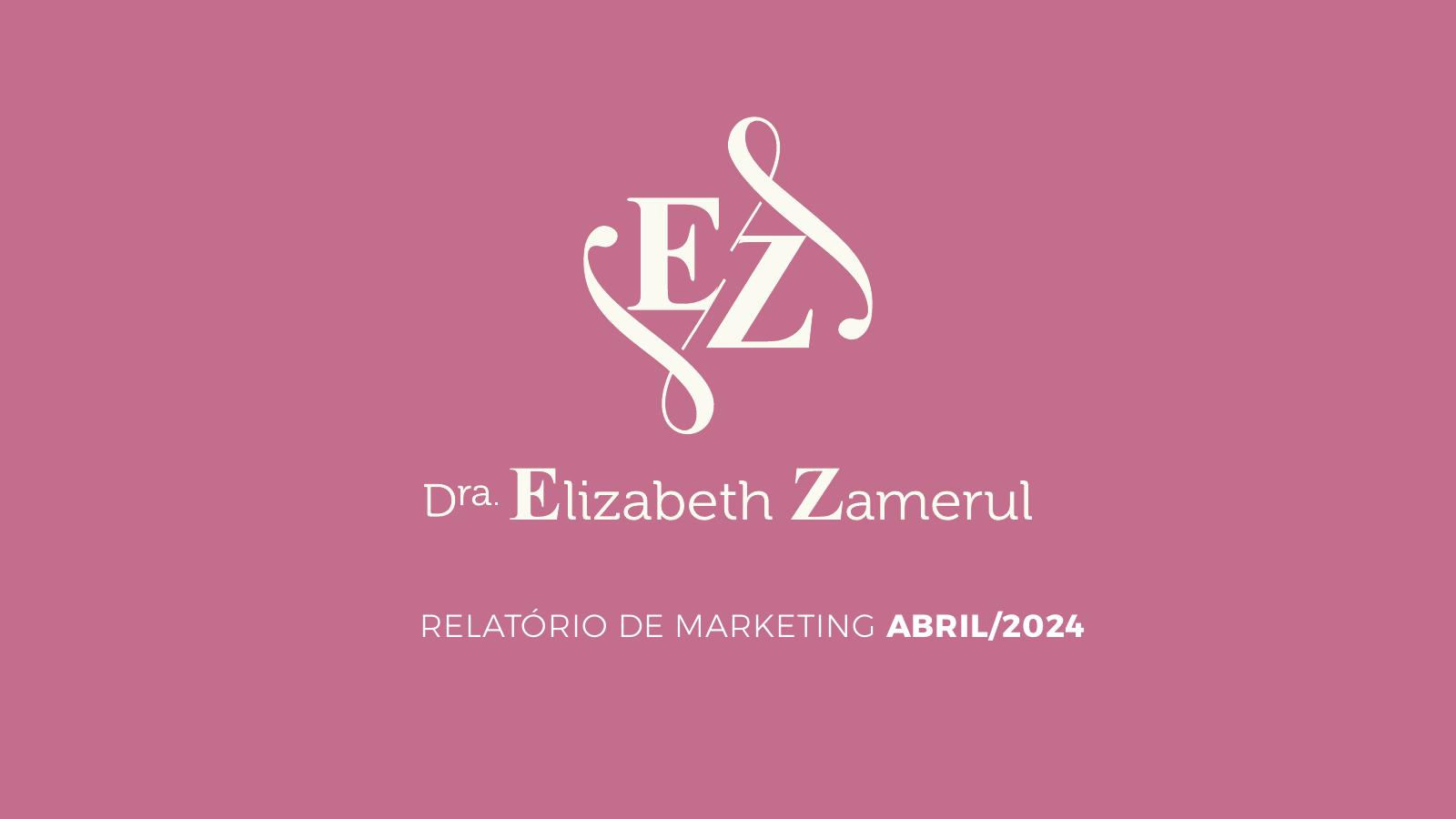 Capa do Relatório de marketing de abril de 2024
